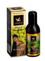 AMLA HAIR OIL, VEDICA (Масло для волос С АМЛОЙ, Ведика), 100 мл.: У нас Вы можете купить AMLA HAIR OIL, VEDICA (Масло для волос С АМЛОЙ, Ведика), 100 мл. по низкой цене, с доставкой по всей России. Артикул: 8906015080520 Наличие: Нет в наличии Производитель: VEDICA

ОПИСАНИЕ ТОВАРА Масло для волос с Амлой Ведика — усиленная аюрведическая формула против выпадения волос, также для их восстановления и укрепления. Когда мы говорим «масло для волос амла», в нашем случае мы имеем в виду уникальное аюрведическое масло для волос с экстрактом амлы марки Ведика. Амла (эмблика) - индийский крыжовник - является сильнейшим природным увлажнителем, это богатейший растительный источник витамина С и мощнейший антиоксидант. Высокое процентное содержание экстракта амлы в сочетании с экстрактами других растений и натуральных масел определяет выраженные лечебные свойства масла для волос с амлой. Благодаря своим полезным свойствам даже среди растений, входящих в Золотой ряд Аюрведы, амла выделяется и в аюрведе относится к расаянам- эликсирам молодости. Масло с амлой для волос останавливает процесс выпадения волос, укрепляет структуру волос и стимулирует их рост, укрепляет корни, питает их витаминами. Высокое содержание витамина С в индийском масле для волос с амлой обеспечивает эффективную антиоксидантную защиту, тем самым сохраняя молодость и здоровье волос и кожи головы. Масло для волос с амлой придает волосам упругость и гладкость, предохраняет их от появления перхоти. Активные ингредиенты Амла (emblica officinalis) — восстанавливает поврежденные волосы, предупреждает выпадение волос и седину, улучшает кровообращение, регенерирует клеточный обмен и стимулирует рост волос, укрепляет корни и луковицы, возвращает волосам силу, упругость и блеск, устраняет перхоть, снимает раздражение и воспаление, дает антисептическую защиту Брингарадж (eclipta alba) — «король волос», оживляет волосяные луковицы, останавливает выпадение волос и облысение, питает и увлажняет, восстанавливает сухие, ломкие, истонченные волосы, придает пышность и роскошный блеск, усиливает натуральный цвет волос, предотвращает седину, дает охлаждающий эффект, снимает головную боль и раздражение Бибхитаки (terminalia bellerica) — эффективное средство против облысения, преждевременной седины и для роста волос, усиливает структуру волос, делает их густыми, придает толщину, восстанавливает поврежденные волосы Индигофера (indigofera tinctoria) — стимулирует рост волос, снимает воспаления кожи головы, устраняет перхоть, придает волосам красивый блеск, при этом не утяжеляя их, делает волосы мягкими, нежными и послушными, облегчая расчесывание Готу кола (centenella asiatica) — улучшает кровообращение, питает луковицы, способствует регенерации клеток кожи головы и смене эпидермиса, тем самым стимулируя рост волос и предотвращая их выпадение, устраняет перхоть Кришнала (abrus precatorius) — активизирует кровообращение, укрепляет волосяные луковицы, предотвращает выпадение волос и стимулирует их рост, дает жизненную силу и энергию, устраняет перхоть Солодка (glycyrrhiza glabra) — улучшает кровоснабжение кожного покрова головы, предотвращает выпадение волос и образование перхоти Алое вера (aloe barbadensis) — питает и насыщает волосы влагой, восстанавливает водный баланс, восстанавливает истощенные, пересушенные, обесцвеченные волосы, волосы после окраски, защищает пигмент, укрепляет волосы и ускоряет их рост Роза (rosa centifolia) — тонизирует кожу головы и улучшает микроциркуляцию, способствует росту волос, снимает воспалительные процессы Лотос (nelumbium speciosum) — тонизирует и клетки кожи на голове и луковицы волос, вдыхает жизнь в тусклые и истонченные волосы, придает им блеск, регулирует работу сальных желез при уходе за жирными волосами Ветивер (vetiveria zizanionides) — способствует росту волос и дает им силу, доставляя дополнительный кислород к луковицам и тонизируя кожу головы, снимает воспаления и чистит кожу, дает голове приятное чувство прохлады, успокаивает, снимает раздражение и воспаления, эффективное средство от вшей Джатаманси (nardostachys jatamansi) — будучи тоником для мозга, великолепно тонизирует и клетки кожи головы, способствуя их обновлению, улучшению кровоснабжения луковиц и корней, укрепляет волосы, стимулирует их рост, делает волосы гладкими и шелковистыми, оздоравливает кожу головы, устраняет перхоть, успокаивает и охлаждает, дезодорирует волосы, придавая им приятный аромат Псоралея (psoralea corylifolia) — знаменитое аюрведическое средство от потери волос и гнездной плешивости, стимулирует рост волос, восстанавливает и укрепляет истонченные волосы Имбирное масло (zingiber officinale) — улучшает микроциркуляцию и снабжение волосяных луковиц необходимыми веществами, укрепляет корни, способствует росту волос, восстанавливает редеющие, истонченные и поврежденные волосы, дает им силу и жизненную энергию, устраняет перхоть, уменьшает сальность волос, питает и смягчает Масло кокоса (cocus nocifera) — глубоко проникает в волосы, питает и увлажняет, придает объем, способствует росту волос, делает их густыми и сильными, восстанавливает сухие и истонченные волосы, придает красивый блеск и смягчает, защищает от ультрафиолета, морской воды и других внешних воздействий, образуя тонкую пленку по всему волосу * мы стараемся предоставлять только актуальную информацию о продукции. Но иногда обновления могут появляться с задержкой. Дизайн упаковки может отличаться от представленного на сайте. ** не является лекарственным средством