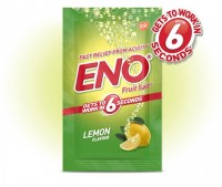 ENO Fruit Salt LEMON FLAVOUR (Фруктовая соль от изжоги ЭНО с ар-ом Лимона), 5 г.: У нас Вы можете купить ENO Fruit Salt LEMON FLAVOUR Фруктовая соль от изжоги ЭНО с аром Лимона  г по низкой цене с доставкой по всей России Артикул  Наличие Есть в наличии Производитель ENO  ОПИСАНИЕ ТОВАРА Есть много вещей которые могут вызвать кислотность Хотя вы не сможете контролировать их всех знайте что некоторые из наиболее распространенных причин и симптомов могут помочь вам предотвратить это ПРИЧИНЫ КИСЛОТНОСТИ Стресс  Беспокойный образ жизни и стресс могут привести к нездоровому или нерегулярному принятию пищи ни одна из которых не подходит для вашего пищеварения и может вызвать кислотность Пряная еда  Никто не хочет жить безвкусной жизнью Однако потребление жирной или пряной пищи может увеличить риск кислотности Питье слишком много алкоголя также может стать виновником появления кислотности Отсутствие еды а затем раскалывание нежелательной пищи поскольку это может также привести к высоким уровням кислотности СИМПТОМЫ КИСЛОТНОСТИ МОГУТ МЕНЯТЬСЯ НО НЕКОТОРЫЕ ИЗ НАИБОЛЕЕ РАСПРОСТРАНЕННЫХ ВКЛЮЧАЮТ Жжение в грудной клетке Жжение в желудке Жжение в горле Кислый вкус во рту Дискомфорт в области верхней части живота Тяжесть после еды Когда появляется кислотность возьмите ENO для быстрого облегчения Он действует всего за  секунд  Сравнение влияния регулярного приема ENO и плацебо на внутрижелудочный уровень pH в вопросах здорового голодания Не дадим шансов появиться изжоге Популярный и свежий аромат Лимона ENO  Как это ни парадоксально облегчение которое обеспечивает ENO возвращает людей снова и снова к этому продукту Попробуйте сами убедиться Восхитительный Лимонный аромат в маленьком пакетике саше ENO  шипучий напиток с Лимонным вкусом ТЕРАПЕВТИЧЕСКИЕ ПОКАЗАНИЯ Для снятия кислотности Как скорая помощь при изжоге тошноте расстройстве желудка метеоризме Помогает переваривать тяжёлую пищу Сода в составе смеси нейтрализует кислотность вызывающую изжогу и дискомфорт а экстракт Лимона придаст приятный вкус напитку  СОСТАВ на  г Сварджисара Шуд  г Нимбукамлам Шушкам  г Содержит разрешенный подсластитель сахарин натрия  мг   г и разрешенные пищевые красители quotБриллиантовый синийquot FCF Разрешенные ароматизаторы добавлены qs консерванты Не содержит экстракты фруктов и фруктовой целлюлозы НЕ ПРИНИМАЙТЕ ЭТО ЛЕКАРСТВО БОЛЕЕ  ДНЕЙ Проконсультируйтесь с врачом если симптомы сохраняются или ухудшаются Этот продукт снижает кислотность вашего желудка тем самым может мешать тому как поглощаются другие лекарства Проконсультируйтесь с вашим врачом о возможных взаимодействиях с лекарственными средствами Храните в недоступном для детей месте Не превышайте указанную дозу Прочтите ярлык для получения дополнительной информации перед использованием ENO КАК РАБОТАЕТ ENO ПРИ КИСЛОТНОСТИ Как ENO работает с вашим телом Сначала начните с понимания своей пищеварительной системы Желудочная кислота помогает переваривать пищу но может и вызывать дискомфорт при избытке Иногда у Вашего организма могут возникнуть проблемы с избыточной кислотой и в этом сможет может помочь ENO ENO изготавливается с добавлением Сварджиксара и Нимбукамлам Эти ингредиенты быстро растворяются чтобы создать шипучий раствор который нейтрализует кислоту желудка при контакте с ней И это очень нежно для желудка В отличие от ENO PPI ингибиторы протонного насоса и блокаторы H работают за счет сокращения производства кислоты в желудке Они должны быть поглощены прежде чем вызвать их последствия ENO не нужно поглощать чтобы начать действовать Он быстро убирает кислотность и не мешает нормальной работе желудочной кислоты в организме СПОСОБ ПРИМЕНЕНИЯ Растворить порошок в воде перед приемом При первом же симптоме изжоги или дискомфорта в области желудка нужно достать один пакетик развести его содержимое водой подождать пока раствор перестанет бурно пузыриться Затем напиток выпить  Через одиндва часа процедуру можно повторить  За сутки можно использовать не более двух пакетиков  Детям  лет растворять не более  пакетика на стакан воды один раз в сутки  Детям  лет   пакетика так же на стакан воды и тоже не чаще  раза в сутки  Имеет в своём составе пищевую соду и экстракт сока лимона Поэтому некоторые хозяйки приспособились использовать ENO и как продукт для изготовления теста для выпечки пирогов лепешек и блинов Состав ENO придаёт тесту пышность мягкость и приятный цитрусовый вкус Внимание При заболеваниях ЖКТ нужна консультация врача Продукт не предназначен для употребления в качестве напитка  мы стараемся предоставлять только актуальную информацию о продукции Но иногда обновления могут появляться с задержкой Дизайн упаковки может отличаться от представленного на сайте  не является лекарственным средством