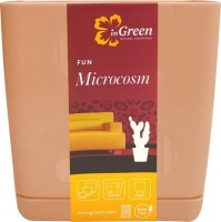 Горшок для цветов inGreen MICROCOSM 1,1л персиковая карамель /18шт: 