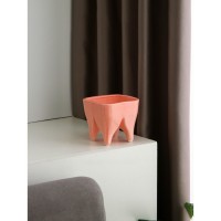 Кашпо "Дандан", 500 мл, розовое, керамика: 
