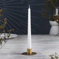 Подсвечник "Круг" металл на одну свечу, 7х3 см, золотой: 