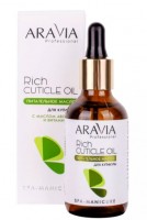 Aravia питательное масло для кутикулы с маслом авокадо и витамином е 50 мл (р): Питательное масло для кутикулы разработано для борьбы с растрескиваниями кожи вокруг ногтевой пластины и для восстановления сухой обезвоженной кутикулы. Масло повышает уровень естественной увлажненности кожи, быстро впитывается в кутикулу, эффективно помогает в борьбе с сухой растрескавшейся кожей вокруг ногтей и другими несовершенствами.
Назначение: для процедуры SPA-маникюра/SPA-педикюра, для кутикулы и области вокруг ногтей.
Купить Aravia питательное масло для кутикулы с маслом авокадо и витамином е или другую косметику для профессионального ухода  - ARAVIA PROFESSIONAL , Вы можете на нашем сайте профессиональной косметики.
Нанесите масло на кутикулу и на кожу вокруг ногтевой пластины с помощью пипетки. Массажными движениями распределите масло по кончикам пальцев до полного впитывания. Не смывать. Регулярное применение позволяет продлить эффект салонного ухода.
