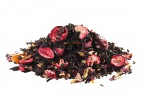 Чай черный ароматизированный «Клюквенный» 100 г.: Чёрный крупнолистовой чай ассам с добавлением сублимированной клюквы, цветов лилии, лепестков розы и медовых гранул. Обладает приятным клюквенным ароматом, терпким вкусом с небольшой кислинкой. Состав: чай чёрный, медовые гранулы, лепестки красной розы, цветы лилии, слайсы клюквы, ароматизаторы.
500грамм