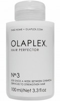 Olaplex №3 hair perfector эликсир совершенство волос 100 мл: Инновационный эликсир разработан специально для домашнего ухода. Активный ингредиент Olaplex компенсирует ежедневные повреждения волос и поддерживает потрясающий эффект после применения профессиональной системы Olaplex. Идеально подходит для подготовки волос к любой салонной процедуре.
Страна производитель США.
*	Объем 100 мл
*	1 флакон рассчитан на 8 применений.
*	Не содержит силиконов, сульфатов, фталатов, диэтаноламина, а также альдегидов.
*	Не тестировался на животных.
*	Всего один активный ингредиент.
Используйте для домашнего ухода еженедельно или чаще, при необходимости.