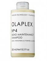 Olaplex №4 bond maintenance шампунь система защиты волос 250 мл: Cодержит запатентованную технологию Olaplex.
Мягко и эффективно очищает, увлажняет, заново соединяет дисульфидные связи, повышая прочность волос, придает силу и блеск.
Сохраняет цвет окрашенных волос.
Концентрированная формула продукта позволяет провести больше процедур мытья волос (по сравнению с классическим шампунем).
Для ежедневного применения.
Для всех типов волос.
Применение: Нанесите Olaplex No.3 Эликсир «Совершенство волос» один раз в неделю или чаще на влажные и подсушенные полотенцем волосы, выдержите минимум 10 минут. Затем смойте водой. Нанесите небольшое количество шампуня на влажные волосы после ухода Olaplex No.3 или как самостоятельный продукт для ежедневного применения. Хорошо вспеньте, смойте водой. Распределите достаточное количество кондиционера Olaplex No.5 по всей длине волос. Оставьте на 3 минуты, смойте водой.