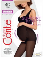Колготки женские Conte MOMMY 40: Колготки премиального качества «Mommy» созданы для активных будущих мам. Специальная анатомическая вставка мягко поддерживает животик и дарит легкость ногам на любом сроке беременности.
Состав: полиамид 88%, эластан 12%