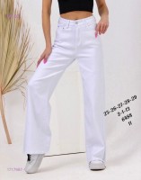 Женские джинсы палаццо 1717987-1: Цвет: Белый