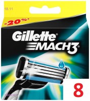 Сменные кассеты Gillette Mach3 1668439-1: Цвет: цвет 1

Сменные кассеты Gillette Mach3  (не оригинал)
8 шт