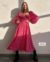 Платье 1717472-3: Материал: прадо
Размерность: в размер
Цвет: Розовый_x000D_
_x000D_
Длина платье:118-120см