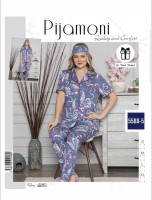 Женская пижама Pijamoni 5588-5: Цвет: Стандарт
Производитель: Турция
Материал: 100% вискоза
Цвет: Стандарт