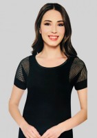 Женская футболка Belinay 8048: Цвет: Черный
Производитель: Турция
Материал: 96% вискоза, 4% эластан
Цвет: Черный