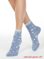 Носки женские Comfort 7с-47сп (махровые внутри): Торговая марка: Conte_x000D_
_x000D_
Комфортные теплые махровые женские носки из хлопка, с рисунками.
Состав: хлопок 85%, полиамид 12,5%, эластан 2,5%.