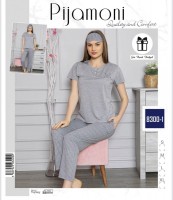 Женская пижама Pijamoni 8300-1: Цвет: Серый
Производитель: Турция
Материал: 70% полиэстер , 30% вискоза
Цвет: Серый