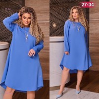Платье 1681426-1: Цвет: голубой