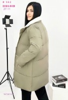 Куртка зима 1673812-2: Цвет: оливковый_x000D_
_x000D_
длина 90 см