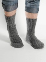 Носки мужские N3-24: Вид полотна: вязаное
Состав: шерсть 70%, акрил 20%, п/а 10%
Торговая марка: Бабушкины носки