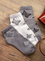 Носки детские Флай (3 пары): Торговая марка: Berchelli_x000D_
_x000D_
Детский комплект носочков с бабочками. Комплект 3 пары каждого цвета.
Состав: хлопок 68%, полиамид 22%, полипропилен 8%, эластан 2%.