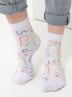 Носки детские Яркий: Торговая марка: Berchelli_x000D_
_x000D_
Подростковые носки на каждый день с яркими геометрическими линиями. В упаковке 1 пара.
Состав: 68% хлопок, 20% п/а, 10% п/п, 2% эластан.