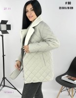 Куртка зима 1673804-1: Цвет: светло-серый