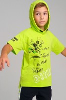 Модная футболка для мальчика 12131704: Цвет: https://www.moda-optom.ru/detskaja/vse-razmery/161/modnaya-futbolka-dlya-malchika-12131704-play-282765
СОСТАВ: Хлопок 80%, Полиэстер 15%, Эластан 5%
Ожидание отправки (рабочих дней): 19
Тип ткани: Хлопок
ЦВЕТ: Базовый
Модная футболка для мальчика от бренда PlayToday. С  капюшоном oversize силуэта. Высокое содержание хлопка. Благодаря наличию эластана в составе ткани, изделие проще в уходе и держит форму. Принт и цвет изделия сохраняют первоначальный вид даже после многочисленных стирок.