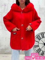 Пальто альпака 1681302-7: Цвет: Красный