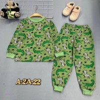 пижама с начесом 1680973-1: Цвет: Зеленый