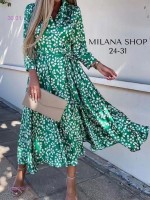 Платье 1700015-2: Цвет: зеленый
