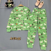 Пижама с начёсом 1678831-1: Цвет: Зеленый