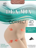 Колготки женские DEA MIA Correct 40den: Торговая марка: DEA MIA_x000D_
_x000D_
Тонкие прозрачные женские колготки DEA MIA Correct 40den с моделирующим эффектом.
Усиленный мысок, эластичный шов, усиленный торс.
Состав: п/а 81%, эластан 19%.