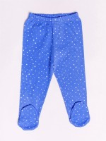 0016_НК Ползунки синий: Batik

Описание:
 Описание Ползунки синие детские с поясом на резинке. Трикотажные ползунки для новорожденных и детей до 1 года. Особенности: Пояс на резинке Закрытый носочек Принт в мелкую крапинку Характеристики: Материал: 100% хлопок (интерлок) Размеры: 62-80 Производитель: batik