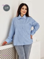 Рубашка 1679694-3: Материал: вельвет
Цвет: Голубой