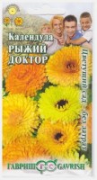 Календула Рыжий Доктор: Цвет: https://sibsadsemena.ru/index.php/katalog/product/view/103/73784
Популярное однолетнее неприхотливое растение из семейства Астровых. Обладает ценными лекарственными и фитосанитарными свойствами. Растение сильноветвистое, прямостоячее, с ланцетными листьями. Соцветия махровые, различных тонов желтой, оранжевой, кремовой окраски. Цветение обильное и продолжительное, особенно при удалении отцветших соцветий, длится с июня по сентябрь. Календула светолюбива и предпочитает легкие почвы, холодостойка - выдерживает до -5