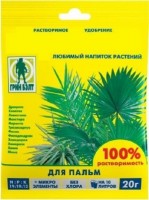 Агрикола 14 для пальм (20г): Специализированное удобрение для пальм, содержит магний. Магний важен для растений потому, что входит в состав хлорофилла, который делает растение зеленым. Используется для калатеи, ливистоны, монстеры, маранты, трахикарпуса, финика, филодендрона, хамедореи, хамеропса, ховеи, а также для драцены и юкки. Агрикола для пальм поможет вырастить роскошную пальму в Вашем доме и ощутить себя в солнечных субтропиках. Фасовка 20г