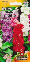 Левкой Любимый парфюм УС: Цвет: https://sibsadsemena.ru/index.php/katalog/product/view/120/74457
Однолетнее растение из семейства Крестоцветные, высотой до 40 см. Цветет в июне-августе. Цветки диаметром 5-6 см, ароматные, собраны в кистевидные соцветия. Окраска цветков разнообразна - желтая, розовая, карминная, красная, фиолетовая, белая. Предпочитает хорошо освещенные участки с рыхлой, дренированной, удобренной почвой. Выращивают рассадным способом и прямым посевом в открытый грунт. Отлично подойдут для миксбордеров, групповых посадок. Для срезки используют соцветия, раскрывшиеся на 2/3. Они стоят в воде до 10 дней, наполняя ароматом помещение. Фасовка 0,1г