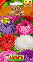 Астра Баллада Смесь: Цвет: https://sibsadsemena.ru/index.php/katalog/product/view/83/73936
Баллада – одна из лучших компактных астр, представленная эффектной смесью ярких расцветок. Формирует крепкие кусты 35 см высотой с очень крупными густомахровыми соцветиями ? 10 см. Цветет обильно и долго – с июля до заморозков. Из этой астры получаются прекрасные бордюры вдоль дорожек или по краю цветников, она идеально подходит для выращивания в балконных ящиках и садовых контейнерах. Устойчива к фузариозу, хорошо переносит дождливую погоду. Идеальное сочетание высокой декоративности и неприхотливости. Фасовка 0,2г