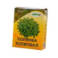 Солянка холмовая "Авита" 50 г при заболеваниях печени, гипертонии, омоложение: Цвет:   натуральный, экологически чистый продукт Состав: солянка холмовая Солянку холмовую назначают при заболеваниях печени, желчевыводящих путей, язвах, ...
Солянка холмовая - 100%.