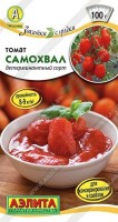 Томат Самохвал: Цвет: https://sibsadsemena.ru/index.php/katalog/product/view/20/92957
Сорт раннего срока созревания для открытого грунта и пленочных теплиц. От всходов до начала сбора плодов 95-100 дней. Растения детерминантные, высота главного стебля в условиях пленочных теплиц до 1 м, в открытом грунте 45-50 см. Плоды трехкамерные, массой около 60-100 г, собраны в сложные кисти с большим количеством плодов. Томаты плотные и сочные с приятным томатным вкусом. Сорт наилучшим образом подходит для консервирования и употребления в свежем виде. Урожайность в теплице 8-9 кг/м2. Фасовка 0,2г