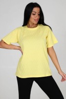 Женская футболка 52313 (Желтый): Цвет: https://sekret-ekonom.ru/kofty-tolstovki-zhenskie/217415
ЦВЕТ: Желтый
СОСТАВ: 90% хлопок; 10% лайкра
Ткань: Жатка
Размеры: 44; 46; 48; 50; 52
