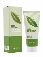 Пилинг-гель с зеленым чаем FarmStay Real Green Tea Deep Clear Peeling Gel 100 ml: Цвет: https://www.kosmetichca.ru/product/piling-gel-s-zelenym-chaem-farmstay-real-green-tea-deep-clear-peeling-gel-100-ml/
Real Green Tea Deep Clear Peeling Gel. Очищающий пилинг-гель c экстрактом зеленого чая тщательно удаляет ороговевшие частички рогового слоя, скопившиеся на коже и не удалившиеся естественным путём. Убирая шелушение и другие шероховатости, скатка FarmStay отлично смягчает кожу и делает её потрясающе гладкой. Экстракт зеленого чая помогает увлажнять сухую кожу и сохранять ее свежей и сияющей, удаляя омертвевшие клетки кожи и поставляя необходимые питательные вещества для жизнедеятельности кожи. Зеленый чай прекрасно снимает раздражение, имеет антибактериальные свойства, делает упругой и эластичной кожу, разглаживает морщины, улучшает цвет лица. Способ применения: Выдавить на ладонь необходимое количество геля и нанести на предварительно очищенную, слегка влажную кожу. Распределить по поверхности лица аккуратными массирующими движениями, исключая области вокруг глаз и губ. Помассировать в течение 2-3 минут. Рекомендуется использовать не чаще 1-2 раз в неделю. Не применять на повреждённой коже. Объем: 100 мл