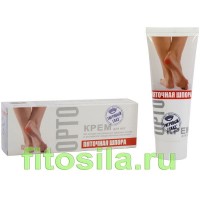 Тигровый глаз® "Орто. Пяточная шпора" крем для ног, 75 мл: Цвет: https://fitosila.ru/product/tigrovyj-glazr-orto-patocnaa-spora-krem-dla-nog-75-ml
Тигровый глаз ОРТО "Пяточная шпора" крем для ног предназначен для уменьшения чувства дискомфорта при ходьбе на фоне пяточной шпоры.
Пяточная кость принимает на себя наибольшую нагрузку при ходьбе. Если организм не справляется с этой нагрузкой, то в месте прикрепления сухожилий к пяточной кости с нижней стороны развивается окостенение, называемое пяточной шпорой. 
Процесс начинается с воспаления соединительной ткани в области пяточного бугра и завершается отложением в этом месте солей кальция. При этом появляются выраженные болезненные ощущения в области пятки, возникающие при ходьбе и стоянии. Боль бывает настолько интенсивной, что человек вынужден ходить на цыпочках, опасаясь наступать на пятку.
Крем предназначен для уменьшения чувства дискомфорта при ходьбе (на фоне пяточной шпоры, трещин кожи в подошвенной части пятки и т.п.). 