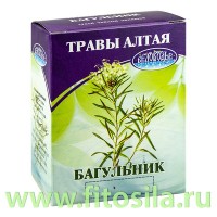 Багульник, побеги, 50 г, коробочка, чайный напиток: Цвет: https://fitosila.ru/product/bagulnik-pobegi-50-g-korobocka-cajnyj-napitok
Багульник болотный является ядовитым растением, поэтому применять его надо с осторожностью и не нарушать рекомендаций использования.
В качестве лекарственного средства применяют облиственные побеги багульника болотного длиной до 10 см. Все части багульника, кроме корней, содержат эфирное масло (об этом говорит характерный смолистый запах растения).