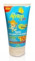 Ф-406/ Крем для защиты от солнца на суше и на море SPF 50 Africa Kids 150мл (10): Цвет: https://www.brigplus.ru/catalog/katalog_po_proizvoditelyam/floresan_floresan/f_406_krem_dlya_zashchity_ot_solntsa_na_sushe_i_na_more_spf_50_africa_kids_150ml_10/
Способ применения: Перед принятием солнечных ванн нанести крем на чистую кожу лица и тела до полного впитывания. Наносите крем повторно после 2-3 купаний.
Floresan AFRICA KIDS Крем для защиты на суше и на море SPF 50 150 мл создан специально для сверхчувствительной к солнцу детской кожи при нахождении, как на суше, так и в воде. Комплекс УФ-А и УФ-B фильтров, масло какао-бобов, витамин Е максимально эффективно защищают кожу от вредного воздействия солнечных лучей и свободных радикалов. Водостойкая формула обеспечивает защиту кожи на длительный срок во время пребывания на солнце и после водных процедур.