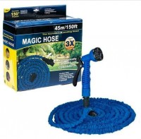 Гибкий шланг Magic Hose 45м синий: Цвет: https://www.kosmetichca.ru/product/gibkiy-shlang-magic-hose-45m-siniy/
Главным преимуществом этого шланга является лёгкость и компактность. Благодаря Magic Hose уход за дачей, садом или огородом будет приятным и быстрым. Шланг увеличивается только при подаче воды, а при отключении становится коротким и удобным, практически не занимая места. Специальная конструкция позволяет шлангу увеличиваться под напором воды в 3 раза! При этом создаётся мощнейшее распыление, которое поможет вам максимально быстро и эффективно полить цветы или помыть машину.