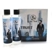 М LIKE TIME /ЛАЙК ТАЙМ "Trust" НАБОР (2в1 шамп.+ гель/душ).10: Цвет: https://www.brigplus.ru/catalog/katalog_po_proizvoditelyam/nabory_kosmetiki_parfyumerii_i_dr/m_like_time_layk_taym_trust_nabor_2v1_shamp_gel_dush_10/
Подарочный набор для мужчин. В составе набора: - шампунь+гель для душа 2 в 1; - крем для бритья; - бальзам после бритья.