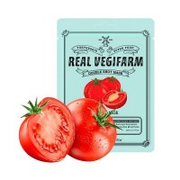 Тканевая маска для лица с экстрактом томата Fortheskin Super Food Real Vegifarm Double Shot Mask Tomato: Цвет: https://www.kosmetichca.ru/product/tkanevaya-maska-dlya-litsa-s-ekstraktom-tomata-fortheskin-super-food-real-vegifarm-double-shot-mask-tomato/
Томаты — ценный источник витаминов и мощных антиоксидантов. Вместе с гиалуроновой кислотой они активно проникают в толщу эпидермиса, повышают его местный иммунный барьер, активизируют восстановительные процессы, повышают эластичность и упругость тканей. Состав усилен бетаином и аллантоином для глубокого увлажнения, смягчения кожи. В результате лицо обретают отдохнувший вид и ровный сияющий тон. Способ применения: После умывания нанесите маску на лицо. Держите маску 10–20 минут, после чего снимите ее и распределите оставшуюся сыворотку по коже до полного впитывания. Тканевая маска для лица с экстрактом томата Fortheskin Super Food Real Vegifarm Double Shot Mask Tomato способствует эффективному питанию и увлажнению. Экстракт томата укрепляет кожу, подтягивает контуры, выравнивает цвет лица и осветляет пигментные пятна. Благодаря активным компонентам, нормализуется работа сальных желез и исчезает неестественный жирный блеск. Кожа приобретает здоровый цвет, поры сужаются и очищаются. Объем: 23 мл.