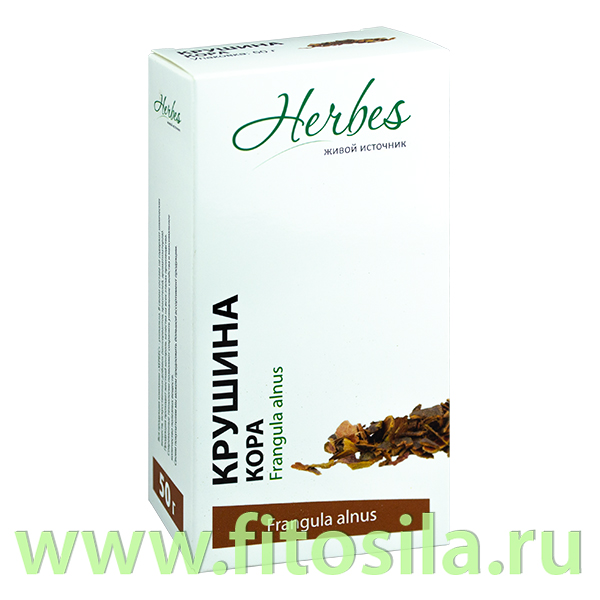 Крушина (кора) 50 гр Herbes: Цвет: https://fitosila.ru/product/krusina-kora-50-gr
Крушина ломкая или Крушина ольховидная (Frangula alnus) – это древовидный кустарник, который относится к семейству крушиновых. Он достигает высоты 7 метров. Имеет темно-бурые ствол и ветви. Произрастает в смешанных и сосновых лесах Сибири, европейской части России и Казахстане. Часто встречается на опушках, влажных лугах. Крушина может иметь внешний вид дерева или кустарника. Все зависит от условий произрастания, в частности от освещенности.