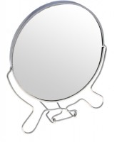 Зеркало "Металл" 8 настольное Круглое (19см) 2-х стор.: Цвет: https://www.brigplus.ru/catalog/katalog_po_proizvoditelyam/galantereya_9/zerkalo_metall_8_nastolnoe_krugloe_19sm_2_kh_stor/
Зеркало настольное, круглое двухстороннее. Зеркало имеет металлическую оправу и опору, позволяющую регулировать угол наклона зеркала. Зеркальная пластина с одной стороны увеличивает изображение, с другой показывает естественные размеры. Диаметр: 190мм