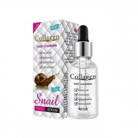 Cыворотка для лица с муцином улитки и коллагеном Collagen Deep Cleansing Snail Face Serum 30 g: Цвет: https://www.kosmetichca.ru/product/cyvorotka-dlya-litsa-s-mutsinom-ulitki-i-kollagenom-collagen-deep-cleansing-snail-face-serum-30-g/
Сыворотка богата отбеливающими и увлажняющими ингредиентами, эффективно уменьшает пигментацию, снижает образование меланина, и глубоко увлажнить кожу, разглаживает кожу лица, устраняя морщины и выравнивая рельеф. Свойства: Против акне Отбеливание Осветление Защита от старения Состав: water, glycerin, propylene glycol, erythritol, glycereth-26, peg\ppg-17\6, copolymer, peg-12 dimethicone, acrylates/c10-30 alkyl acrylate crosspolymer, bis-peg-18 methyl ether dimethyl silane, triethanolamine, xanthan gum, dipotassium glycyrrhizinate, diazolidinyl urea, methylparaben, zea mays (corn), starch, microcrystalline cellulose, sucrose, lactose, hydroxypropyl methylcellulose, pigment blue 15, sodium hydroxide, peg-40 hydrogenated castor oil, hydrolyzed albumen, hydrolyzed collagen, snail secretion filtrate, fragrance Способ применения: Нанести пипеткой 1-2 капели сыворотки на предварительно очищенные область лица, затем легкими массажными движениями распределить содержимое.