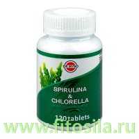 Спирулина+Хлорелла, 120 таблеток Dr.Mybo БАД: Цвет: https://fitosila.ru/product/spirulinahlorella-120-tabletok-drmybo-bad
Спирулина и хлорелла DR.MYBO - зеленая водоросль, добываемая в Китае. Высушенная спирулина содержит около 60 % (51—71 %) полноценного белка, содержащего все незаменимые для человеческого организма аминокислоты: лизин, изолейцин, глютамин, лейцин, триптофан, метионин, треонин.
Спирулина превосходит другие растительные источники белка, такие как бобовые, а по усвояемости белка выиигрывает у мясных продуктов: мясо усваивается на 20%, спирулина - на целые 90%!
Полезные свойства: благодаря высокому содержанию белка продукт незаменим при диетах и тренировках, при сушке тела и наборе массы.
Спирулина+хлорелла улучшает пищеварение и ускоряет обмен веществ, снижает аппетит и очищает организм от токсинов и тяжелых металлов.
Хлорелла содержит в себе довольно много пищеварительных ферментов, в том числе пепсин, который расщепляет сложные компоненты пищи до более простых веществ, легко всасывающихся в организм. Они помогают улучшить пищеварение и снизить риск возникновения спазмов желудка, вздутия живота и многих других нарушений желудочно-кишечного тракта.
Оказывает сильное положительное влияние на состояние кожи, на рост ногтей и волос. Заряжает энергией благодаря хлорофиллу, который содержится в водоросли в огромных количествах (в 100г хлореллы – более 600мг хлорофилла).
Хлорофилл способствует насыщению тканей кислородом и заряжает энергией, повышает иммунитет и стимулирует противовоспалительный эффект. Также спирулина и хлорелла стимулируют кроветворение и снижают уровень сахара в крови.