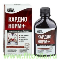 Бальзам "Кардионорм+" - БАД, 250 мл, "Green Side": Цвет: https://fitosila.ru/product/balzam-kardionorm-bad-250-ml-greenside
Бальзам "Кардионорм+" - способствует нормализации работы сердечно-сосудистой системы, обладает общеукрепляющим действием, снижает артериальное давление. Улучшает кровоснабжение тканей, способствует укреплению капилляров, оказывает мягкое седативное действие.
БАД, не является лекарством.